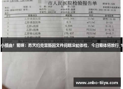小插曲！葡媒：昨天约克雷斯因文件问题没能体检，今日葡体将放行_1